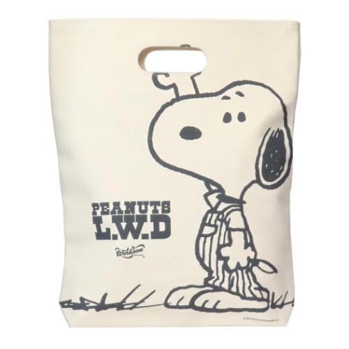 スヌーピー トートバッグ ウイズミートートバッグ オーバーオール ピーナッツ キャラクター グッズ メール便可