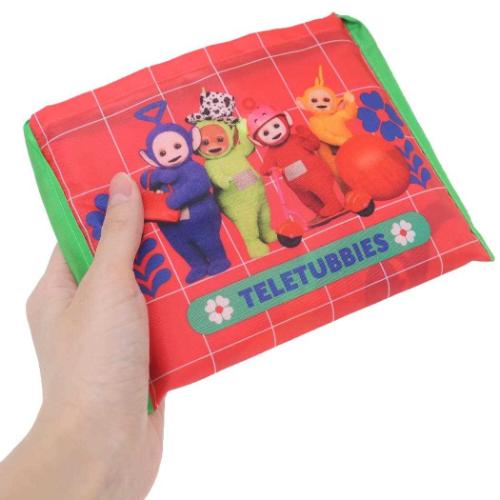テレタビーズ エコバッグ 折りたたみ ショッピングバッグ チェック キャラクター グッズ メール便可