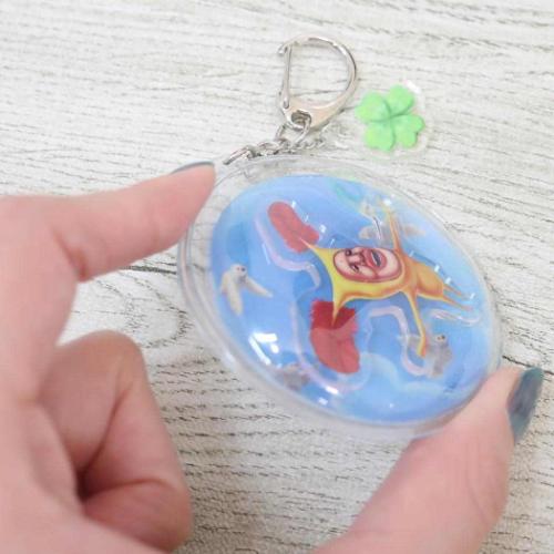 こびとづかん キーリング エアーキーホルダー ホトケアカバネ キャラクター グッズ メール便可