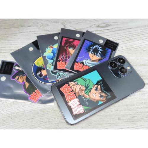 幽遊白書 ダイカットシール キャラクターステッカー 飛影 ロゴ 少年ジャンプ アニメキャラクター グッズ メール便可