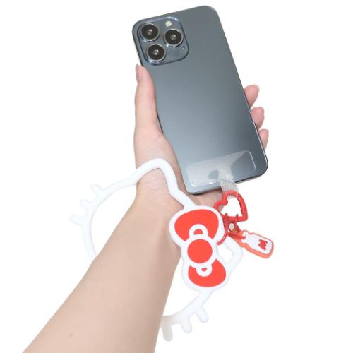 ハローキティ スマホアクセ マルチリングプラス シリコンブレスレット サンリオ キャラクター グッズ メール便可