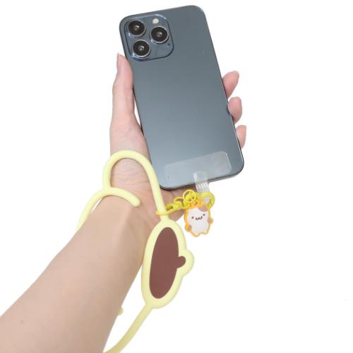 ポムポムプリン スマホアクセ マルチリングプラス シリコンブレスレット サンリオ キャラクター グッズ メール便可