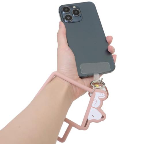 スヌーピー スマホアクセ マルチリングプラス シリコンブレスレット スヌーピー＆ウッドストック ピーナッツ メール便可