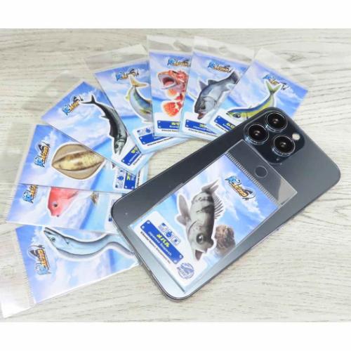 釣りスピリッツ ダイカットシール ダイカットステッカー アオリイカ キャラクター グッズ メール便可