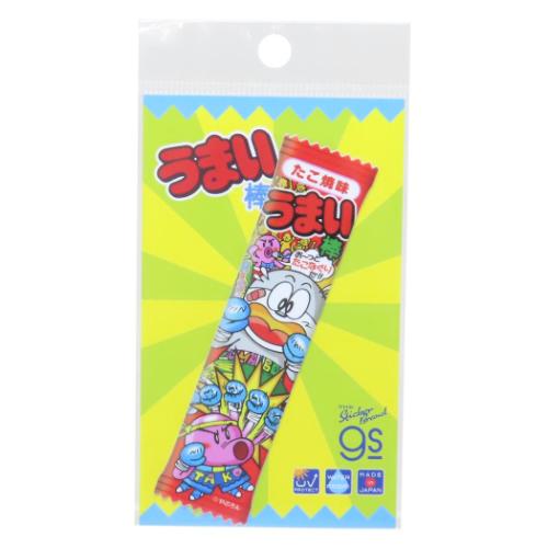 うまい棒 ダイカットシール ダイカットステッカー たこ焼味 お菓子パッケージ キャラクター グッズ メール便可
