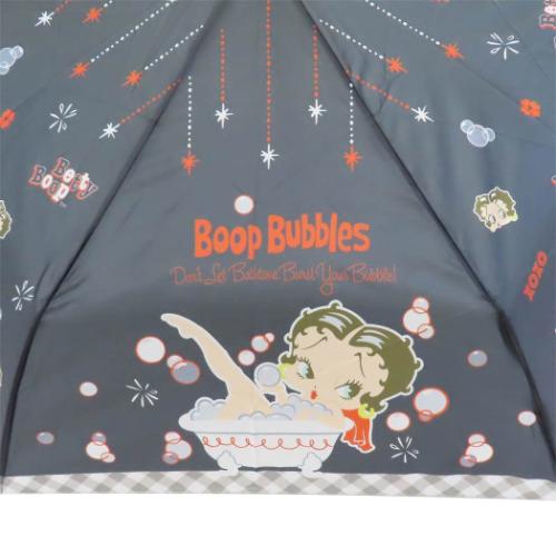 ベティブープ 折りたたみ傘 折り畳み傘 グレーライン BETTY BOOP キャラクター グッズ