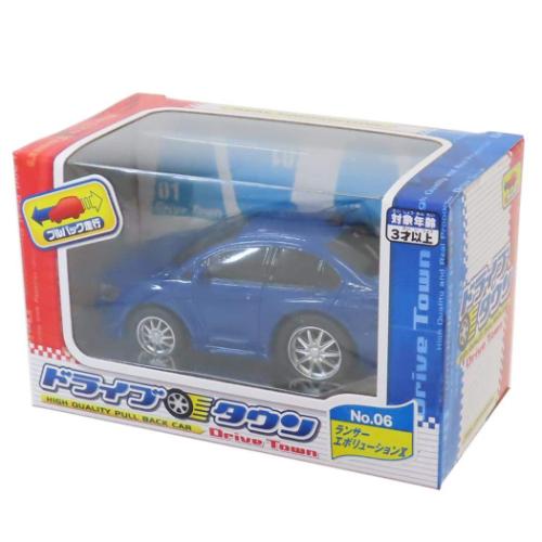 ドライブタウン おもちゃ プルバックカー NO.6 三菱 ランサーエボリューションX 自動車 くるま のりもの グッズ