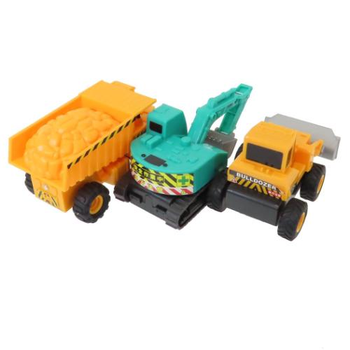 ドライブタウン おもちゃ プルバックカー Premium3 工事車両セット 自動車 くるま のりもの グッズ