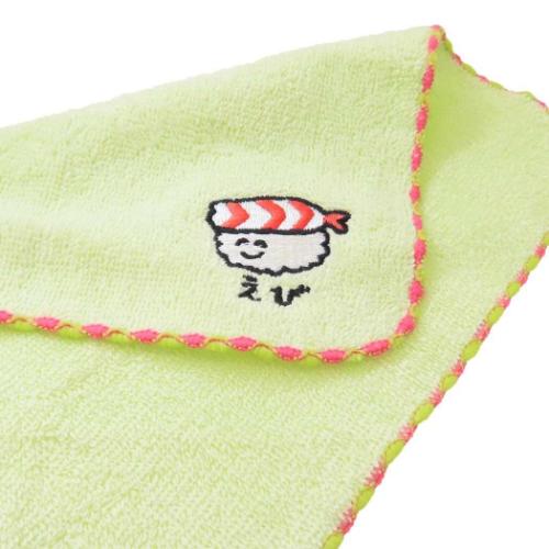 おえかきさん ミニタオル MINI TOWEL おすしさんえびさん 汗拭きタオル グッズ メール便可