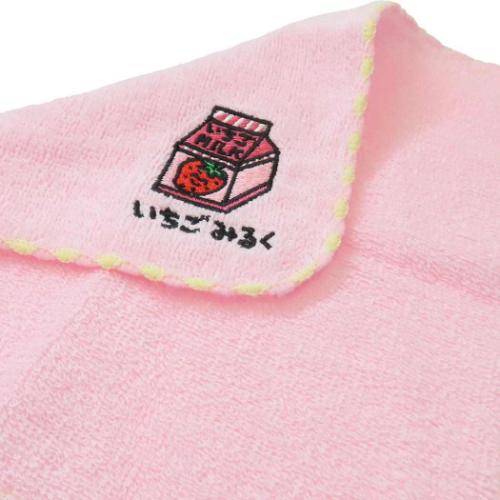 おえかきさん ミニタオル MINI TOWEL いちごみるくさん 汗拭きタオル グッズ メール便可