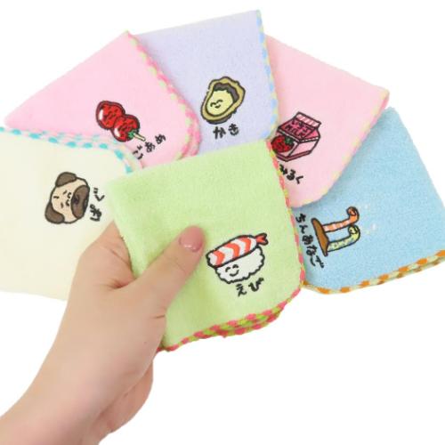 おえかきさん ミニタオル MINI TOWEL かきさん 汗拭きタオル グッズ メール便可