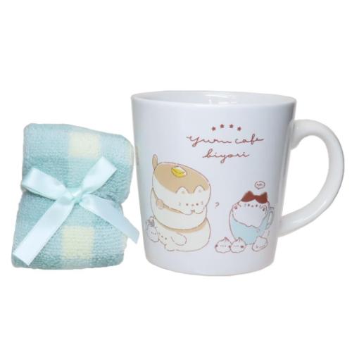 食器ギフト マグカップ＆タオルセット ゆるかふぇびより プレゼント グッズ