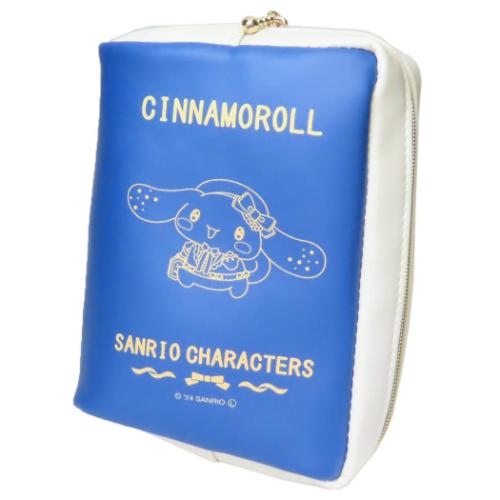 シナモロール コスメポーチ トラベル　ブック風　ポーチ CN サンリオ キャラクター グッズ