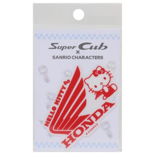ハローキティ ダイカットシール 透明ステッカー HONDAxサンリオキャラクターズ 01 サンリオ キャラクター グッズ メール便可