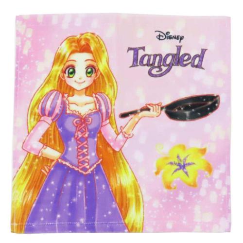 塔の上のラプンツェルx中川翔子 ハンドタオル プリントウォッシュタオル シャイニングラプンツェル ディズニープリンセス メール便可