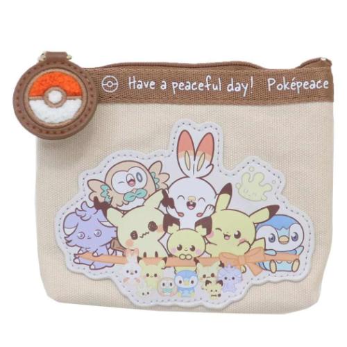 ポケットモンスター ミニポーチ ティッシュポーチ ポケピース 集合 ポケモン キャラクター グッズ メール便可