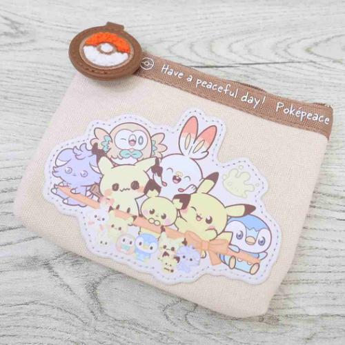 ポケットモンスター ミニポーチ ティッシュポーチ ポケピース 集合 ポケモン キャラクター グッズ メール便可