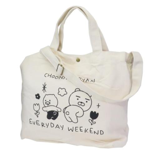 カカオフレンズ トートバッグ 帆布トートバッグ KAKAO FRIENDS キャラクター グッズ