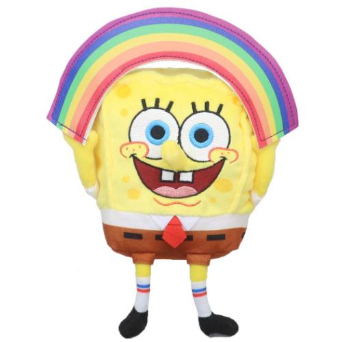 スポンジボブ ぬいぐるみ ビーンドール レインボー キャラクター グッズ