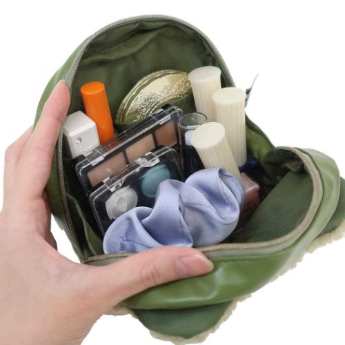 かえるのピクルス コスメポーチ ラウンドポーチ もこフェイス キャラクター グッズ