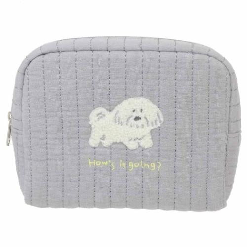ピッコロット コスメポーチ ボックスポーチ いぬ かわいい グッズ
