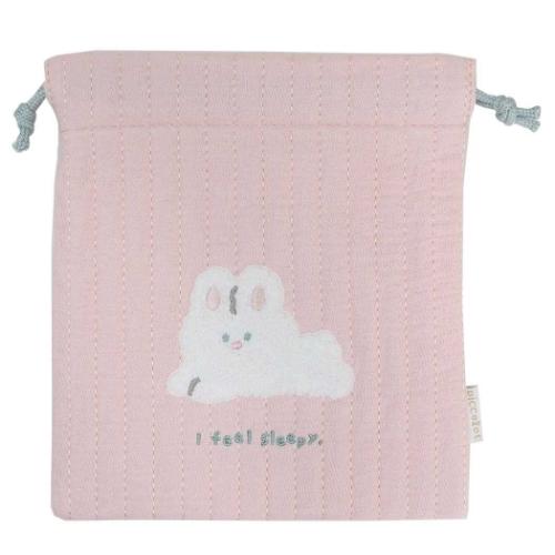 ピッコロット 巾着袋 きんちゃくポーチ うさぎ かわいい グッズ メール便可