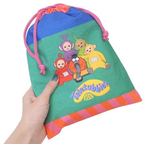 テレタビーズ きんちゃく 巾着ポーチ BLxGR キャラクター グッズ メール便可