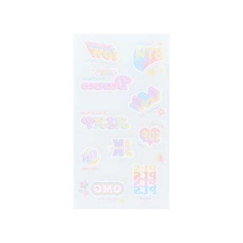知りたいこと図鑑 シールシート クリアシートシール A かわいい グッズ メール便可