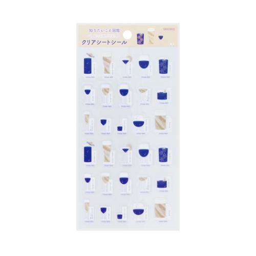 知りたいこと図鑑 シールシート クリアシートシール D かわいい グッズ メール便可