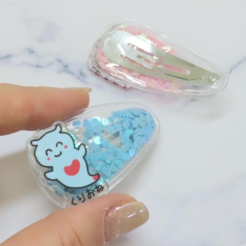 おえかきさん ヘアアクセ しゃかしゃかクリップ 2個セット うーぱーるーぱーさんとくりおねさん かわいい グッズ メール便可