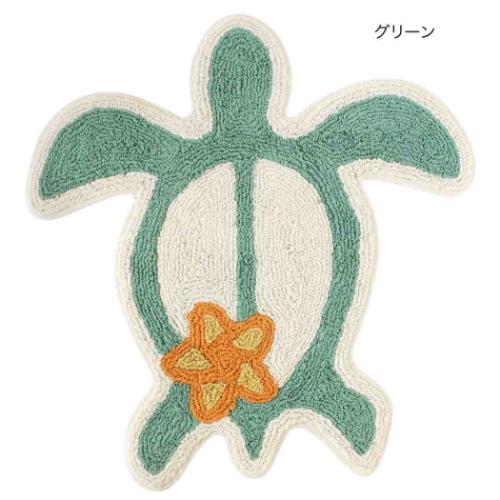 フロアマット マット プルメリアホヌ アニマル インテリア雑貨 グッズ