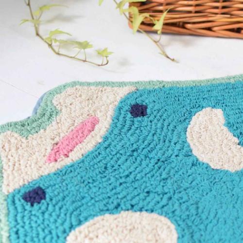 アニマルグッズ フロアマット マット 泳ごう マンタ アニマル インテリア雑貨 グッズ