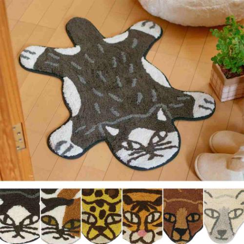 アニマルグッズ フロアマット マット リラックZOO シロクマ アニマル インテリア雑貨 グッズ