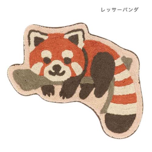 アニマルグッズ フロアマット マット レッサーパンダ アニマル インテリア雑貨 グッズ