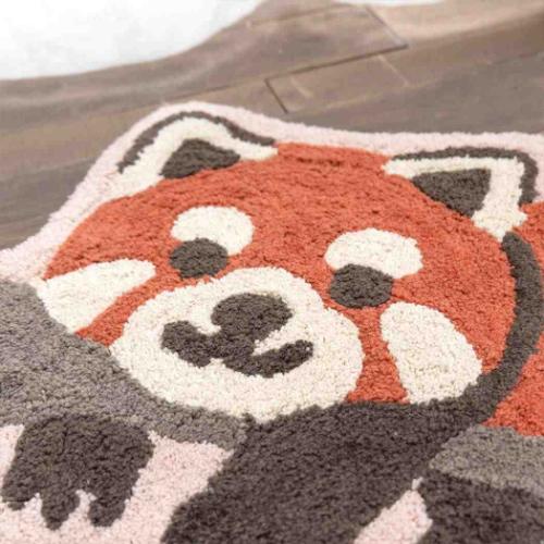 アニマルグッズ フロアマット マット レッサーパンダ アニマル インテリア雑貨 グッズ