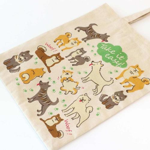 アニマルグッズ トートバッグ バッグプリントトート ドッグ いぬ 手提げかばん グッズ メール便可