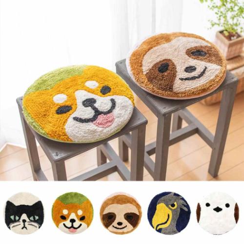 アニマルグッズ 座布団 チェアパッド シマエナガ アニマル インテリアグッズ グッズ