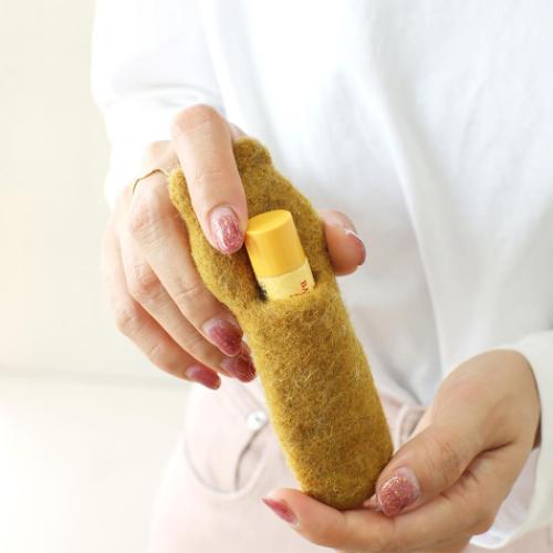 アニマルグッズ ミニポーチ リップクリームホルダー アニマルー いぬ リップケース グッズ メール便可