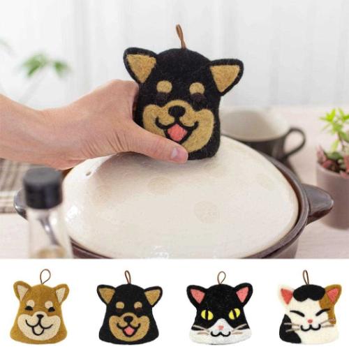 アニマルグッズ 鍋つかみ アニマル ミケネコ ねこ かわいい グッズ メール便可