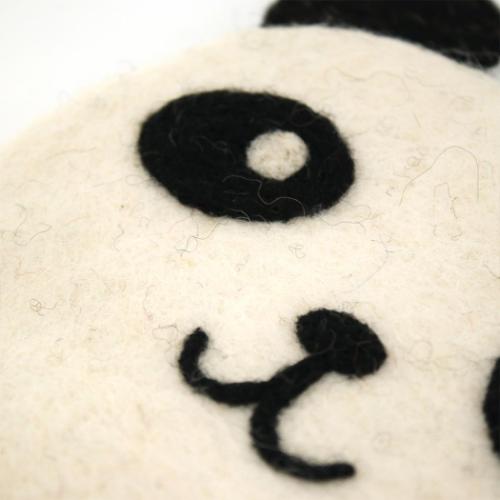 アニマルグッズ ミニポーチ シェイプポーチ パンダ アニマル コスメポーチ グッズ メール便可