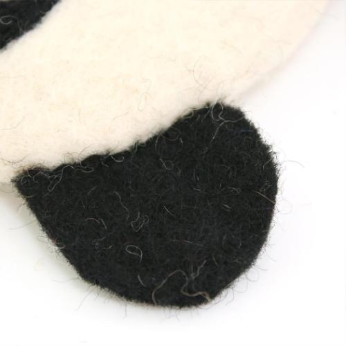 アニマルグッズ ミニポーチ シェイプポーチ パンダ アニマル コスメポーチ グッズ メール便可