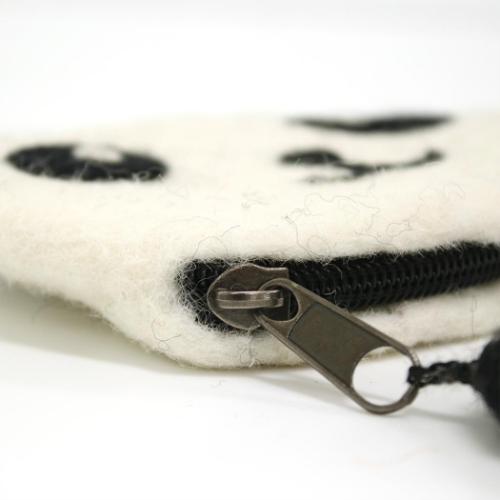 アニマルグッズ ミニポーチ シェイプポーチ パンダ アニマル コスメポーチ グッズ メール便可