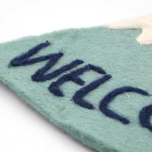 インテリア雑貨 フェルトサイン ウェルカム フジサン おしゃれ 玄関 グッズ メール便可