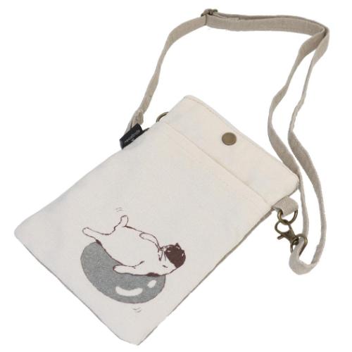 スマホポーチ スマホポシェット マツネコ かわいい グッズ メール便可