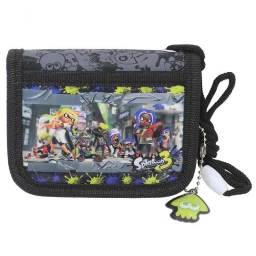 スプラトゥーン 子供用財布 キッズウォレット BLACK キャラクター グッズ メール便可