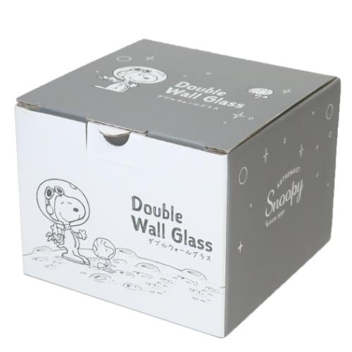 スヌーピー マグカップ ダブルウォールグラス アストロスヌーピー ピーナッツ キャラクター グッズ