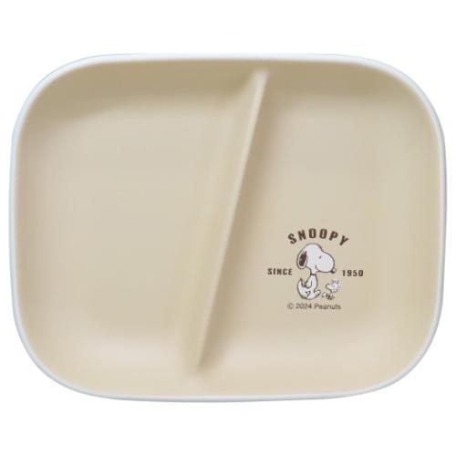 スヌーピー 中皿 ランチプレートスクエア スヌーピー とさんぽ ピーナッツ キャラクター グッズ