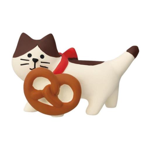 concombre やまねこベーカリー まったりパンまつり マスコット パン運び子猫 プレッツェル かわいい グッズ メール便可