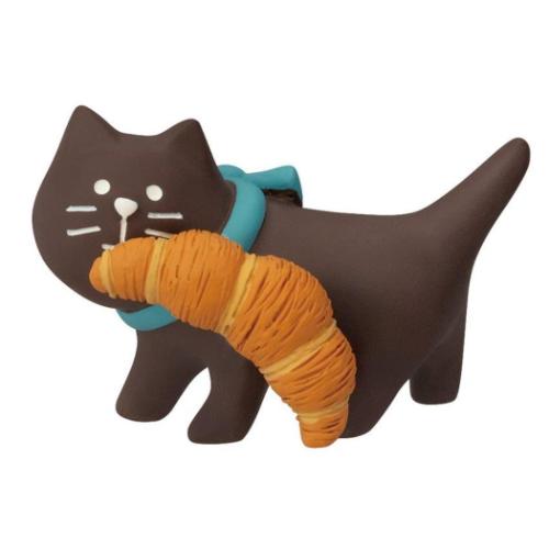concombre やまねこベーカリー まったりパンまつり マスコット パン運び子猫 クロワッサン かわいい グッズ メール便可