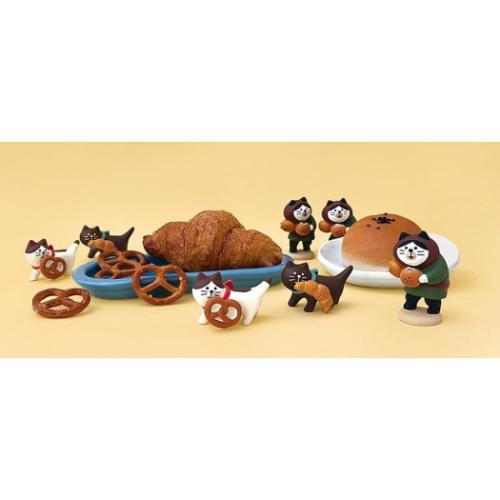 concombre やまねこベーカリー まったりパンまつり マスコット パン運び子猫 クロワッサン かわいい グッズ メール便可